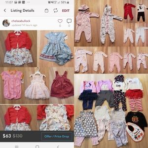 31+ item Baby Girl Fall Winter Spring Bundle